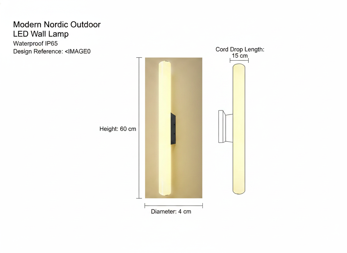 Civaro Nordic Wall Light | Waterproof LED Sconce for Outdoor and Indoor Use 6