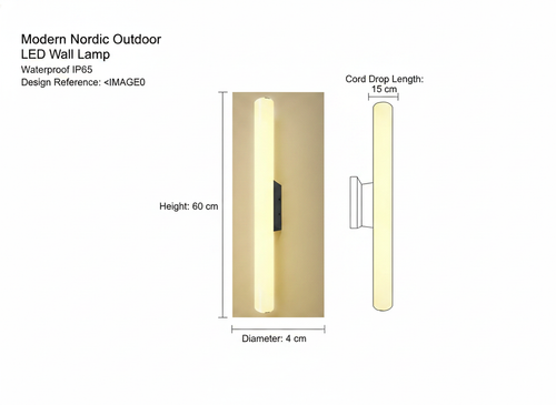 Civaro Nordic Wall Light | Waterproof LED Sconce for Outdoor and Indoor Use 6