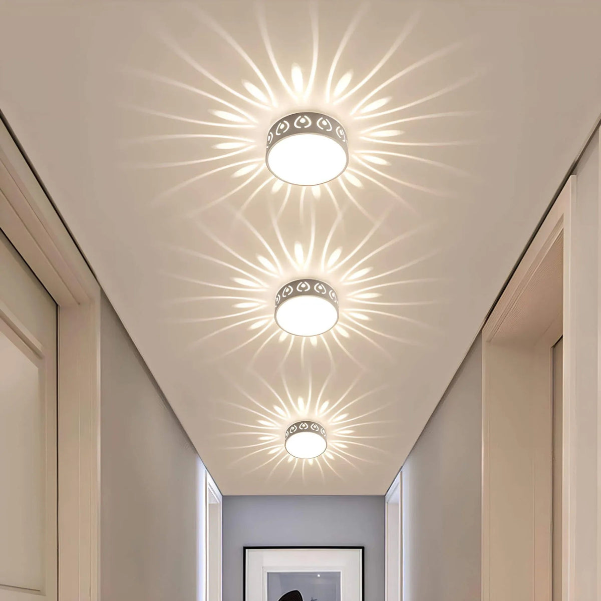 Elysian Flush Mount Ceiling Light | Warm & Cool White LED Fixture, Compact Design 0