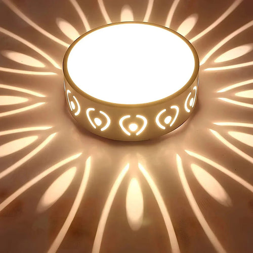 Elysian Flush Mount Ceiling Light | Warm & Cool White LED Fixture, Compact Design 1