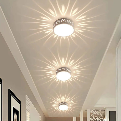 Elysian Flush Mount Ceiling Light | Warm & Cool White LED Fixture, Compact Design 3