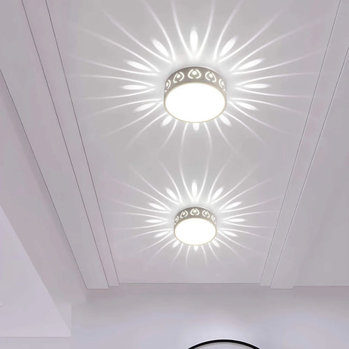 Elysian Flush Mount Ceiling Light | Warm & Cool White LED Fixture, Compact Design 4