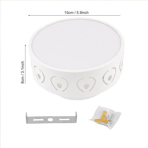 Elysian Flush Mount Ceiling Light | Warm & Cool White LED Fixture, Compact Design 8