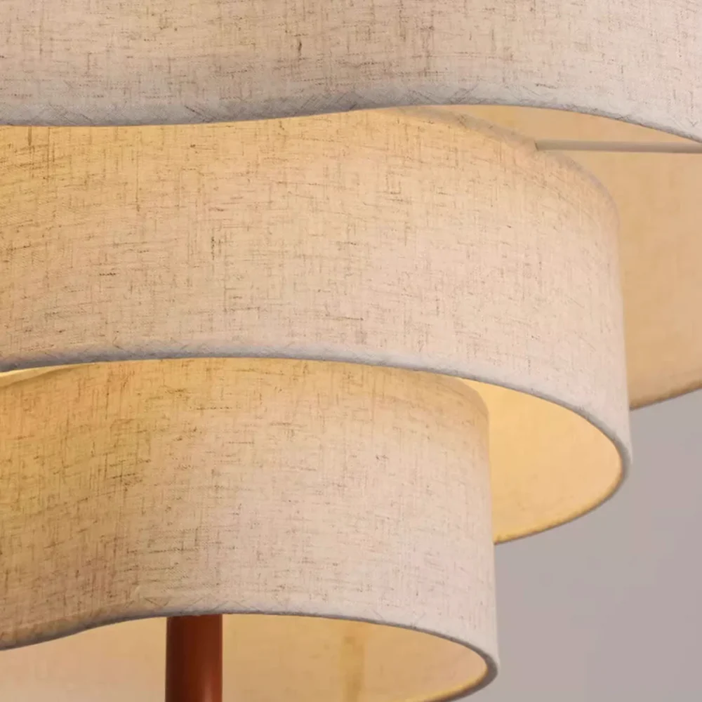 Fabrico Modern Chandelier | Japandi Design, Adjustable Cord, Fabric and Metal 4