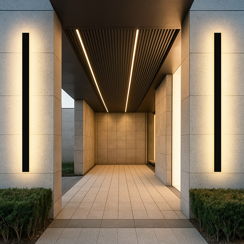 Lino Outdoor Wall Light | Dimmable, IP65 Rated, Acrylic and Metal 3