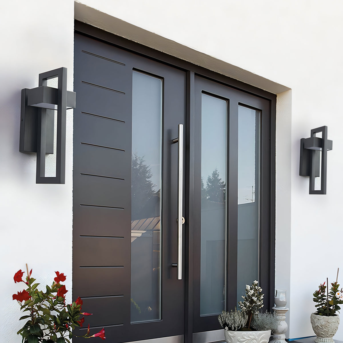 Maverick Outdoor Wall Light | Modern Black Stainless Steel, IP65 Weatherproof 2