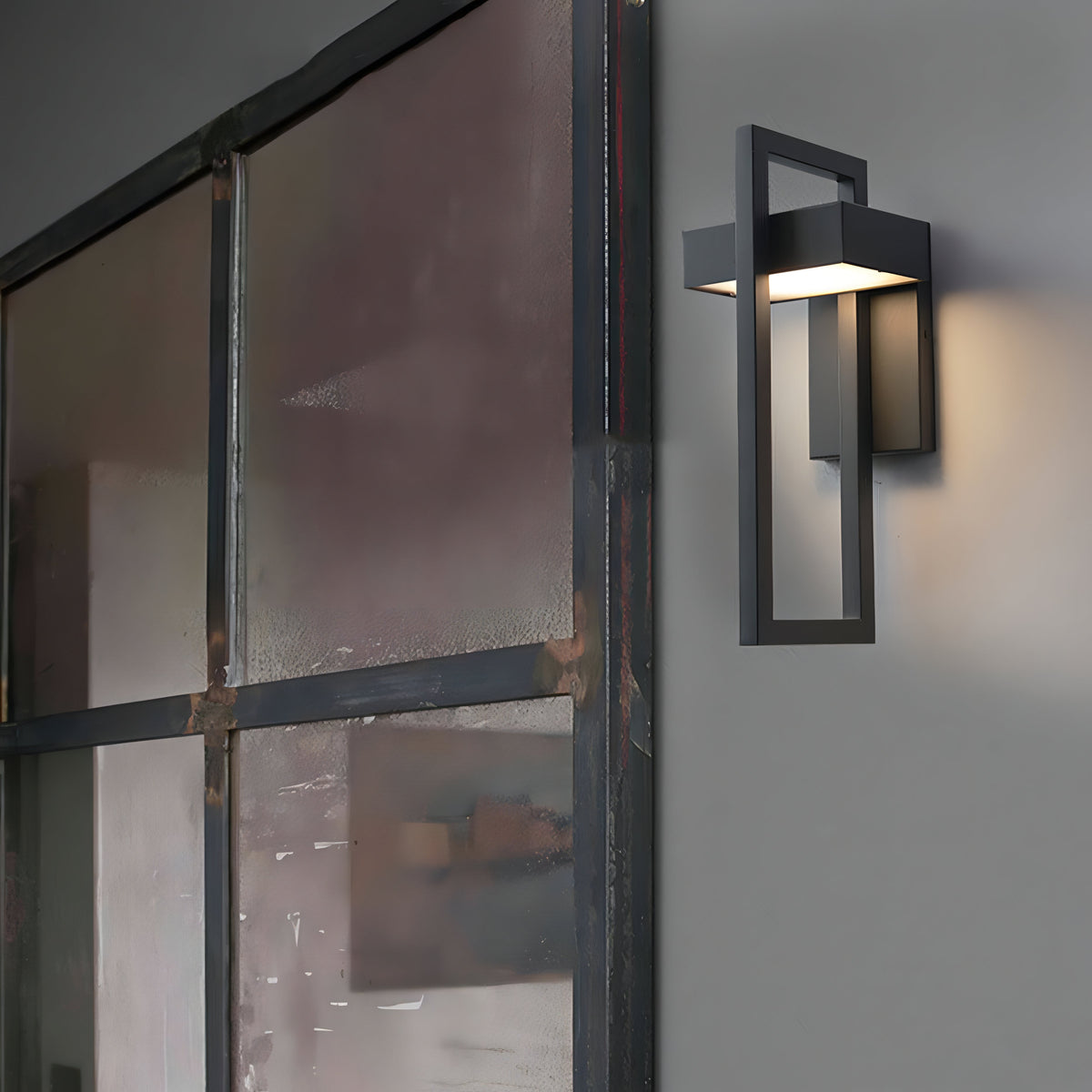 Maverick Outdoor Wall Light | Modern Black Stainless Steel, IP65 Weatherproof 3