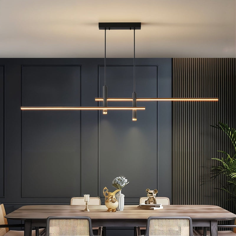 Milo Black Pendant Light | Adjustable Height, Dimmable Kitchen Island Lighting 1
