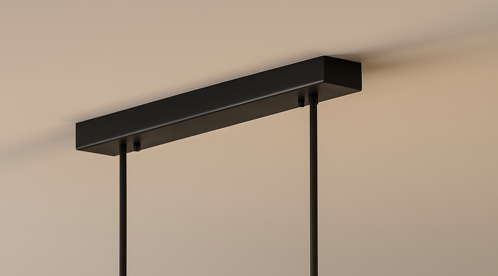 Milo Black Pendant Light | Adjustable Height, Dimmable Kitchen Island Lighting 2