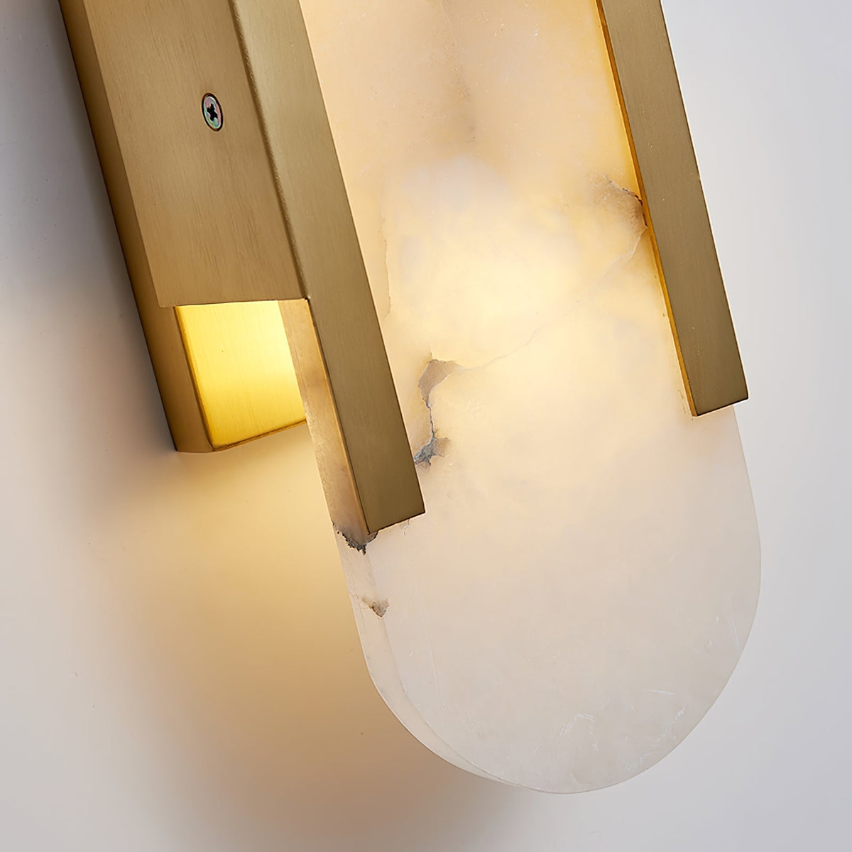 Mira Wall Sconce | Elegant Metal and Marble Design, Adjustable Dimming 2