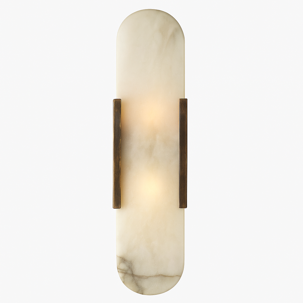 Mira Wall Sconce | Elegant Metal and Marble Design, Adjustable Dimming 5