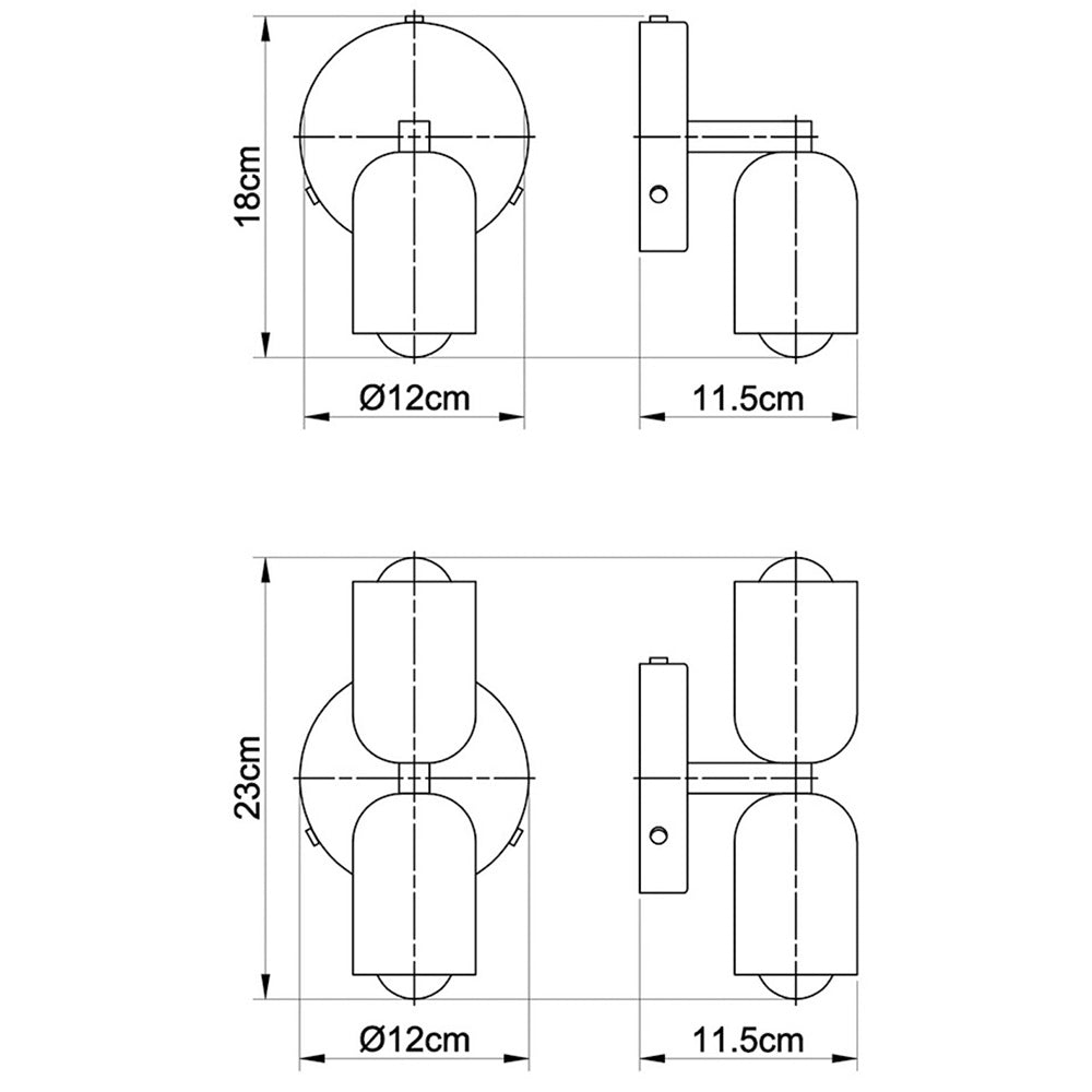 Simplicity Wall Sconce | Adjustable LED Wall Light with Sleek Metal Design