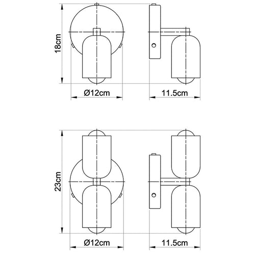 Simplicity Wall Sconce | Adjustable LED Wall Light with Sleek Metal Design