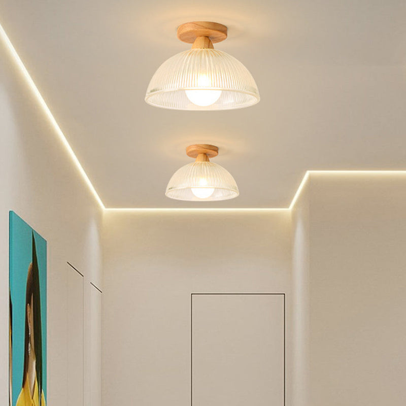 Sola Ceiling Light Fixture | Solid Wood and Glass, Elegant Design 0