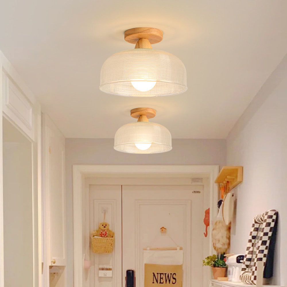 Sola Ceiling Light Fixture | Solid Wood and Glass, Elegant Design 4