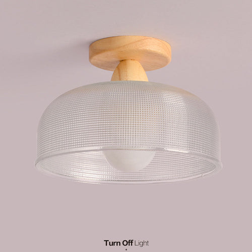 Sola Ceiling Light Fixture | Solid Wood and Glass, Elegant Design 7